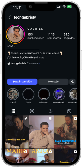 Leon Gabriel Instagram profile